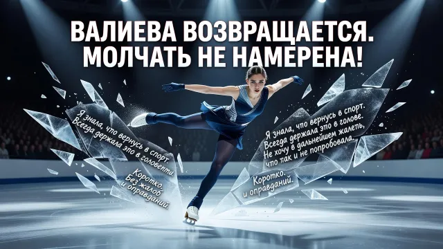 Валиева возвращается. Молчать не намерена!